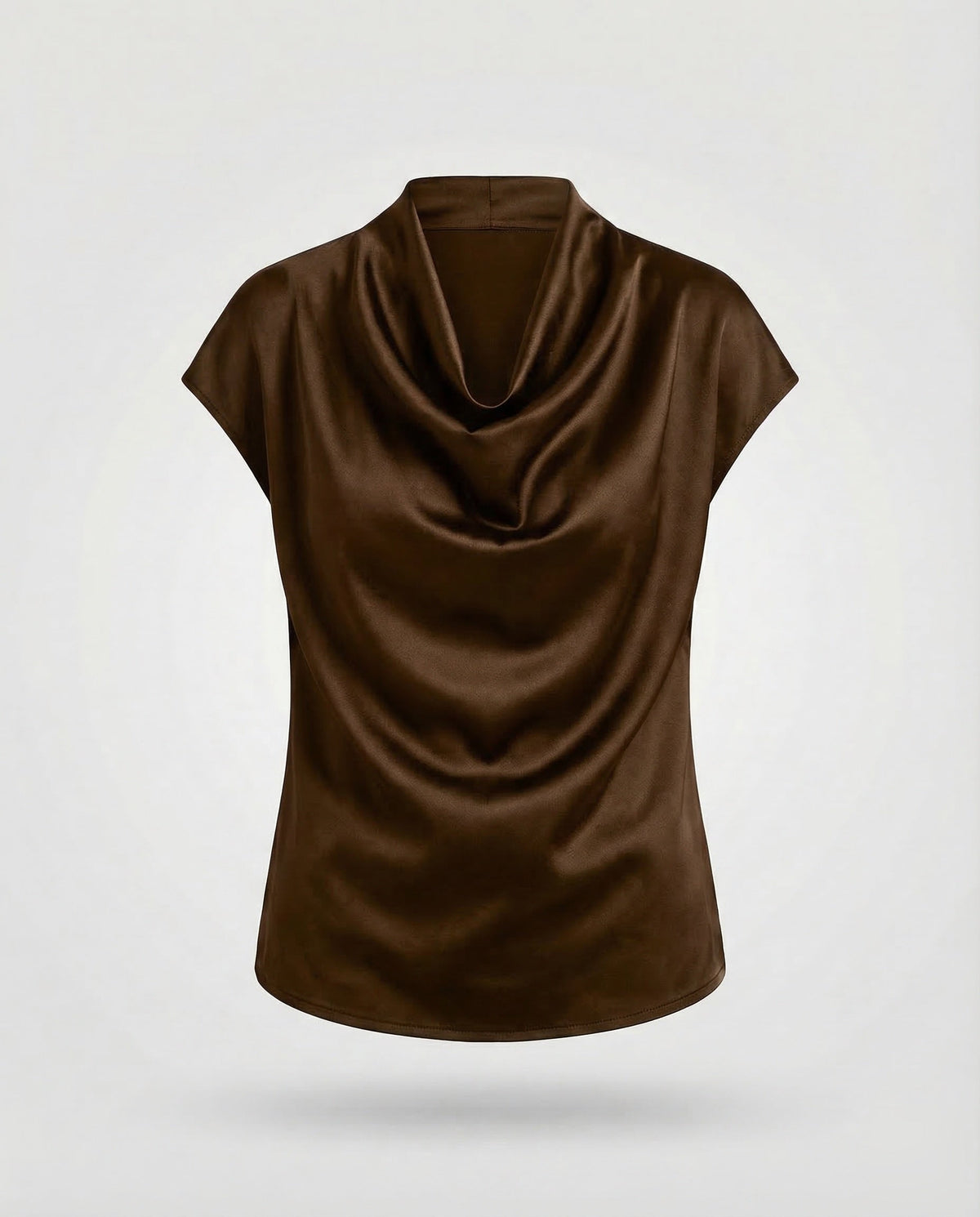 Women's Blouse Top Waterfall Neckline - product shot