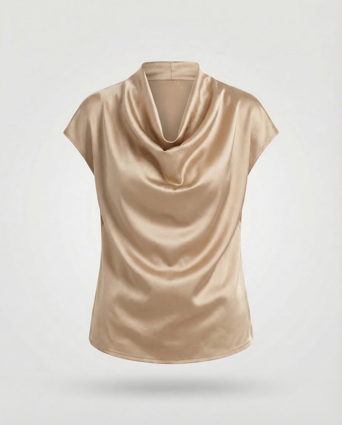 Women's Blouse Top Waterfall Neckline - product shot