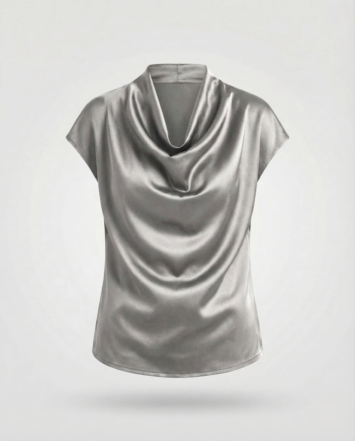 Women's Blouse Top Waterfall Neckline - product shot