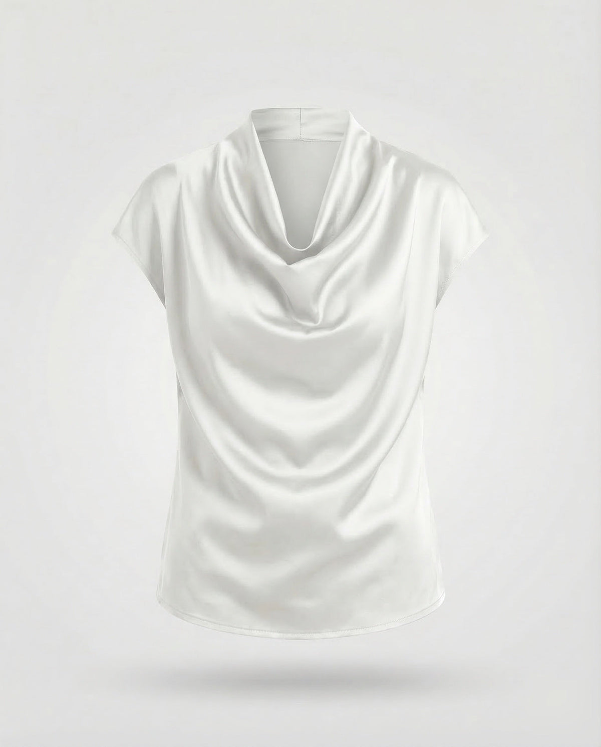 Women's Blouse Top Waterfall Neckline - product shot