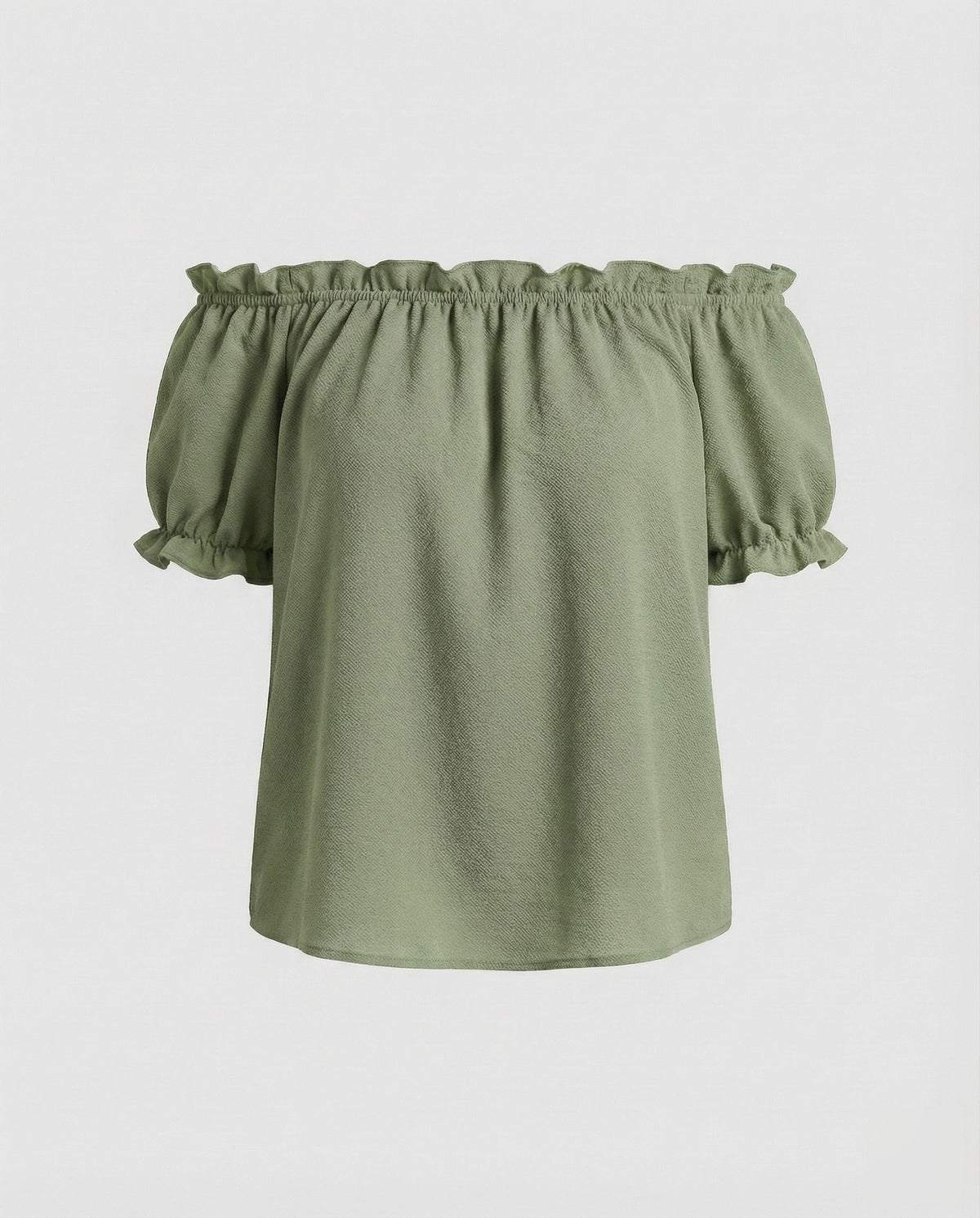 Women's casual Carmen blouse top. - product shot