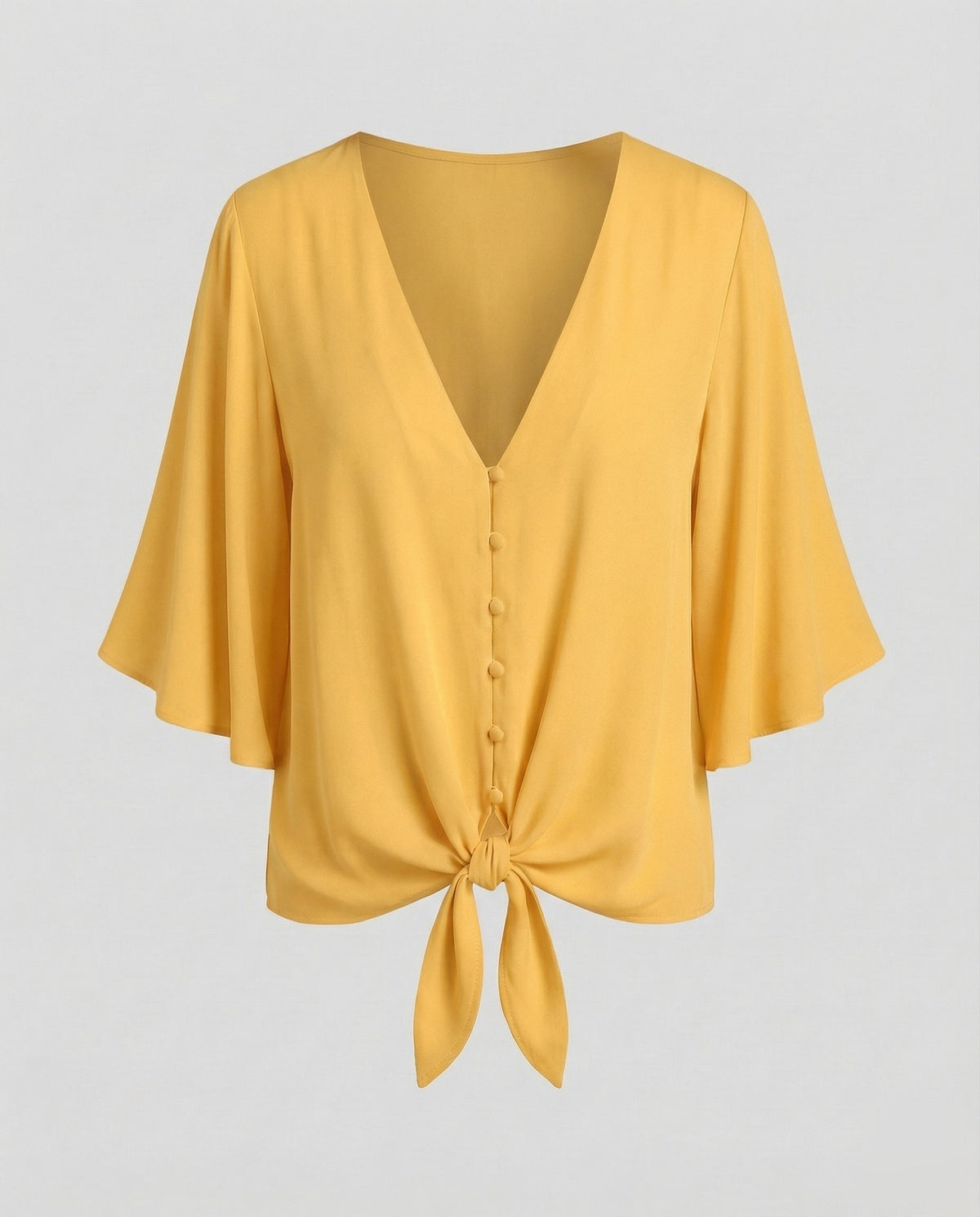 Women's casual blouse shirt with wing sleeves. - product shot