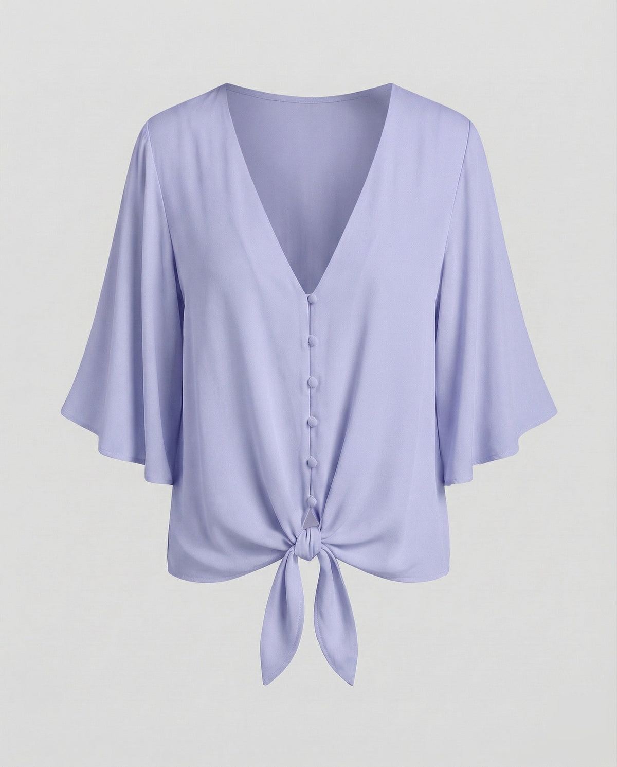 Women's casual blouse shirt with wing sleeves. - product shot