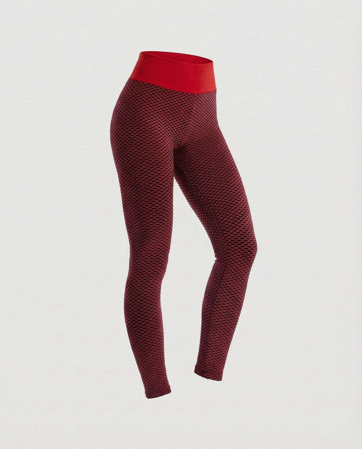 Women's sculpting leggings with honeycomb texture - product shot