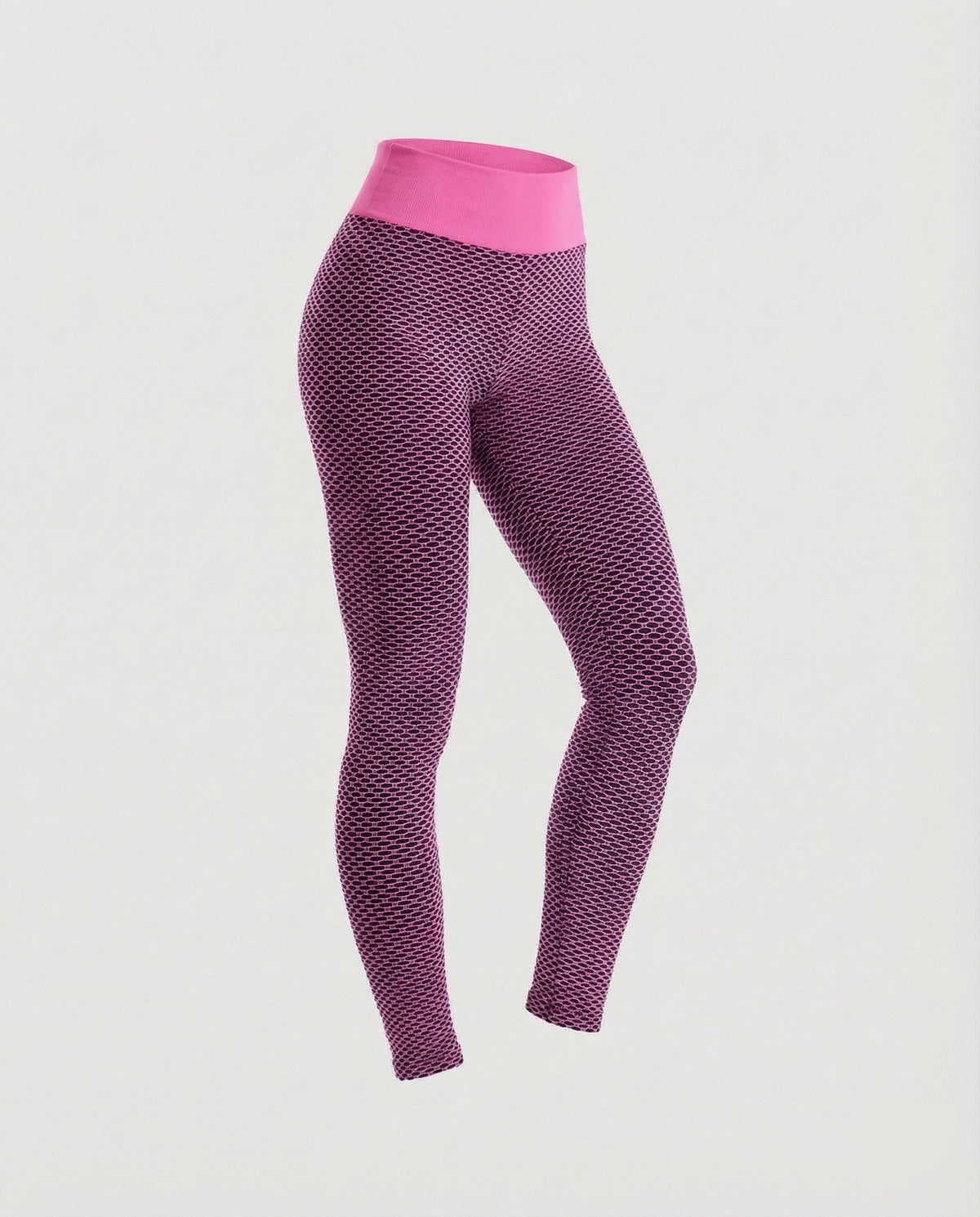 Women's sculpting leggings with honeycomb texture - product shot