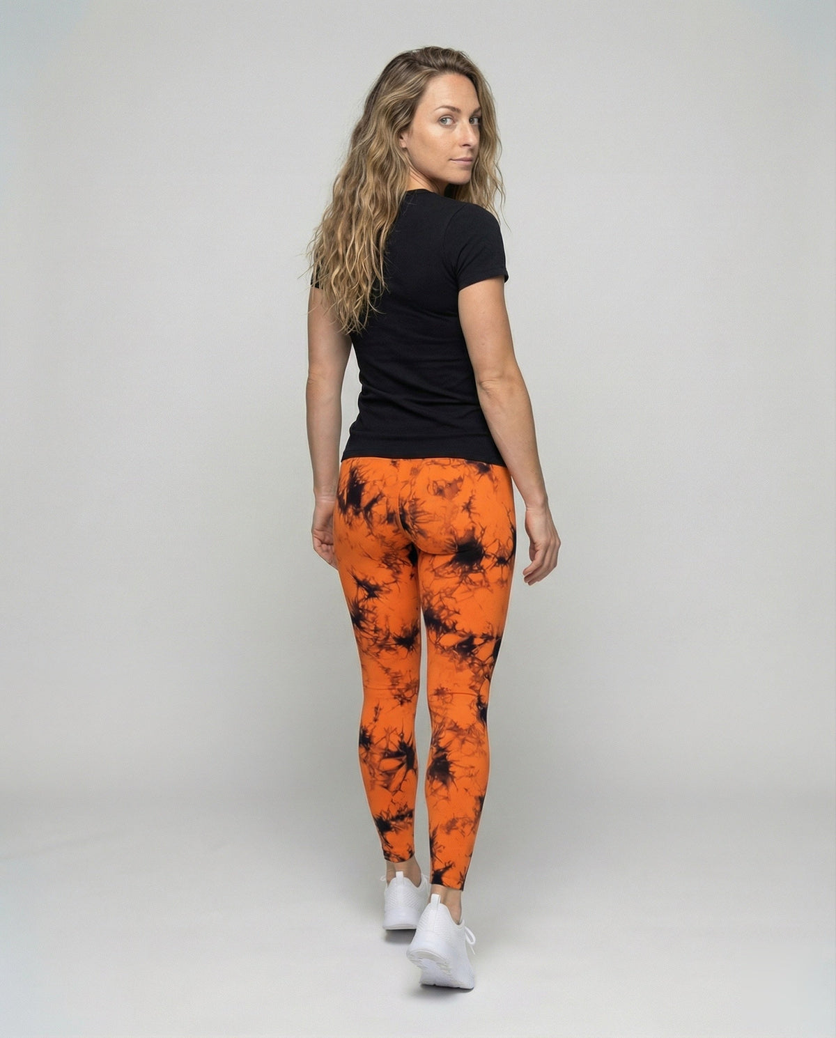 Women's fitness leggings with butt contour - back view