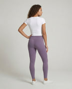 Ladies shaping leggings with ergonomic fit - back view