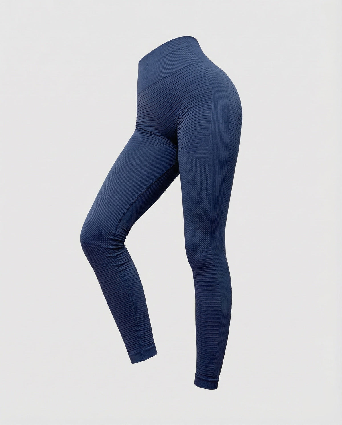Women's functional leggings with ribbed texture - product shot