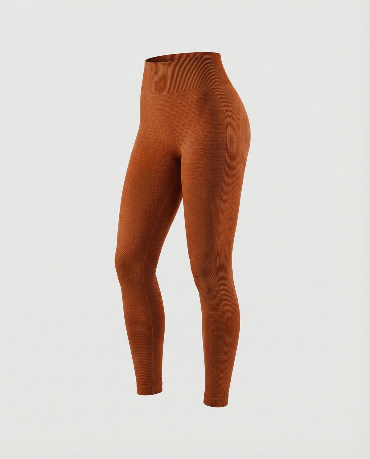 Women's functional leggings with ribbed texture - product shot