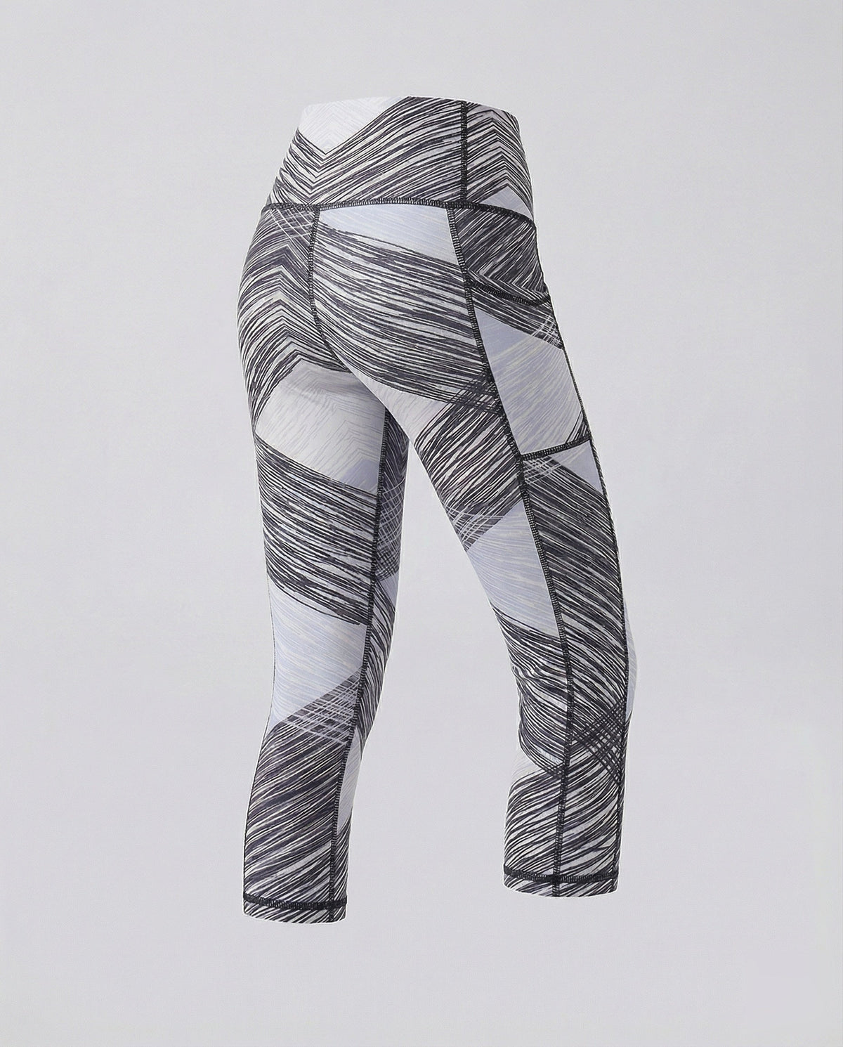 Women's Performance Capri Leggings with Scribble Print - product shot