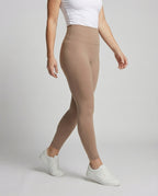 Women's high-waisted compression leggings with micro-stretch - lower body view