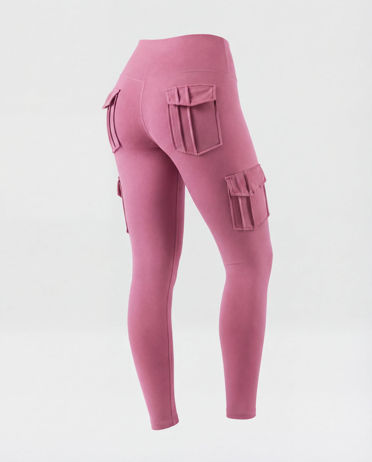 Women's high-waisted leggings with cargo pockets - product shot