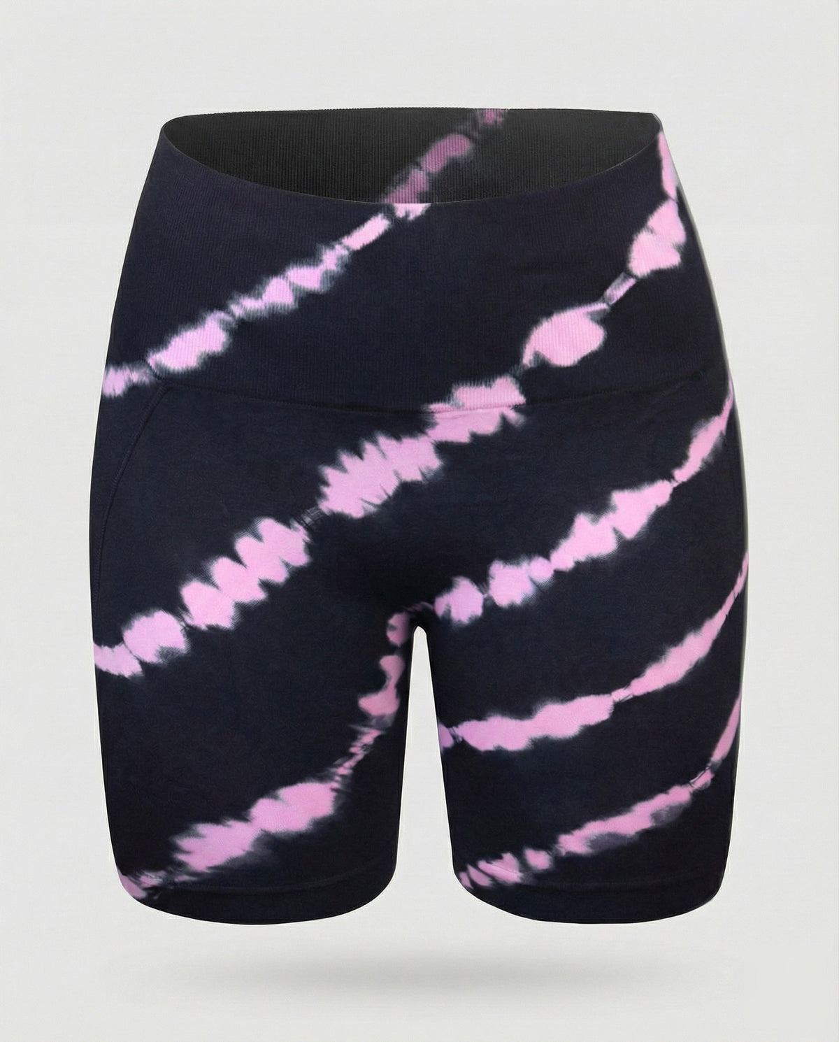 Women's waist-shaping jersey bike leggings - product shot