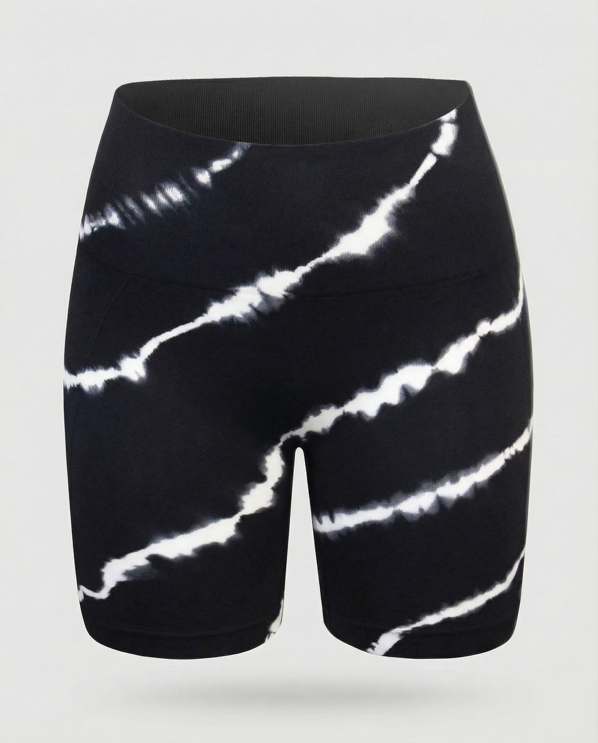 Women's waist-shaping jersey bike leggings - product shot