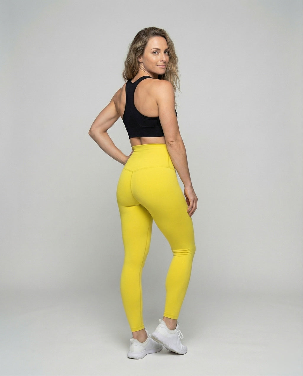 Women Waist Shaper Leggings with Hook Closure - back view