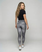 Women's contour leggings in jeans look with butt lift - back view