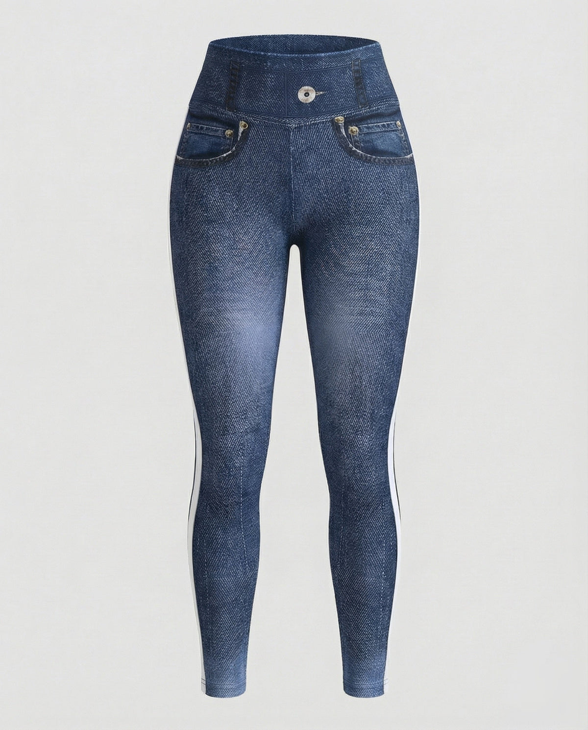 Women's contour leggings in jeans look with butt lift - product shot