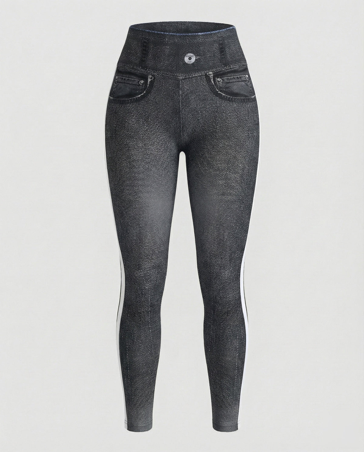 Women's contour leggings in jeans look with butt lift - product shot
