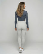 Women's high-waisted leggings with butt contour - back view
