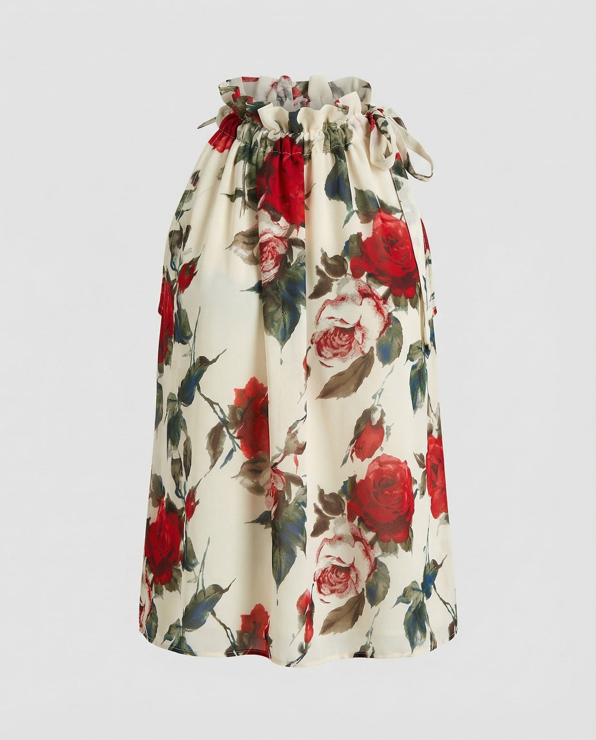 Women's Feminine Neck Scarf Chiffon Blouse Top - product shot