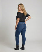 Women Pleated Neck Puff Sleeve Blouse Top - back view