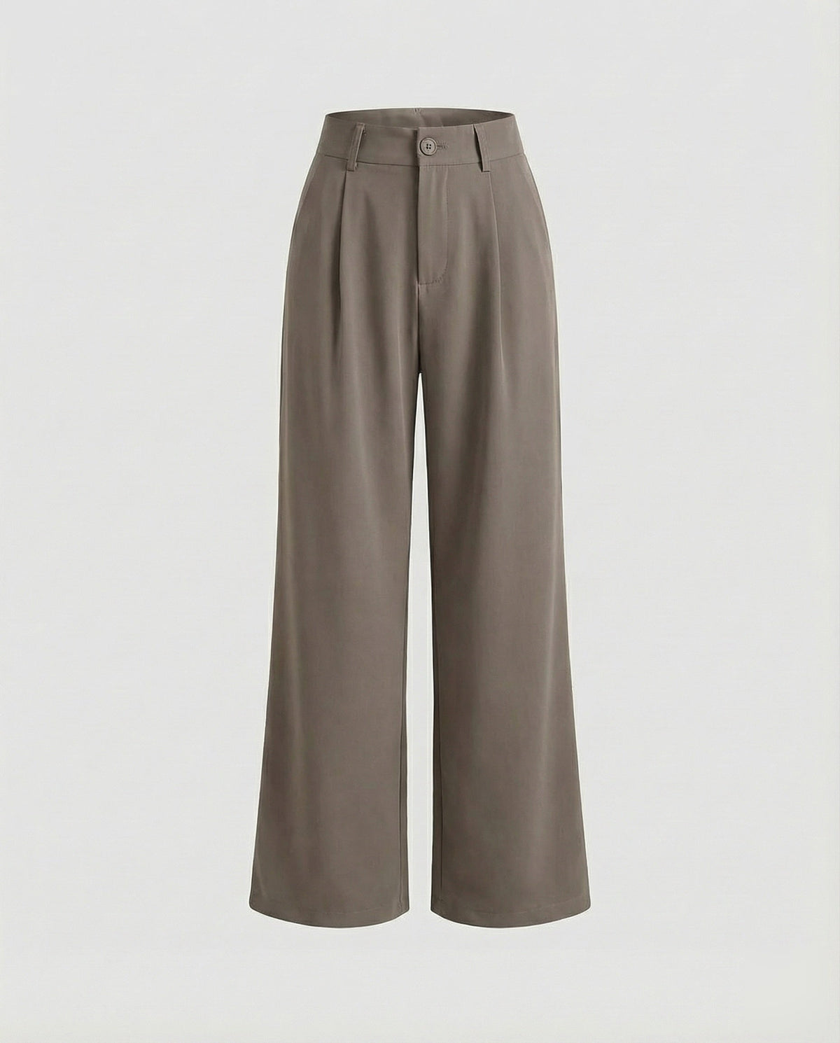 Women Elegant High Waist Blended Fabric Pleated Palazzo Pants - product shot
