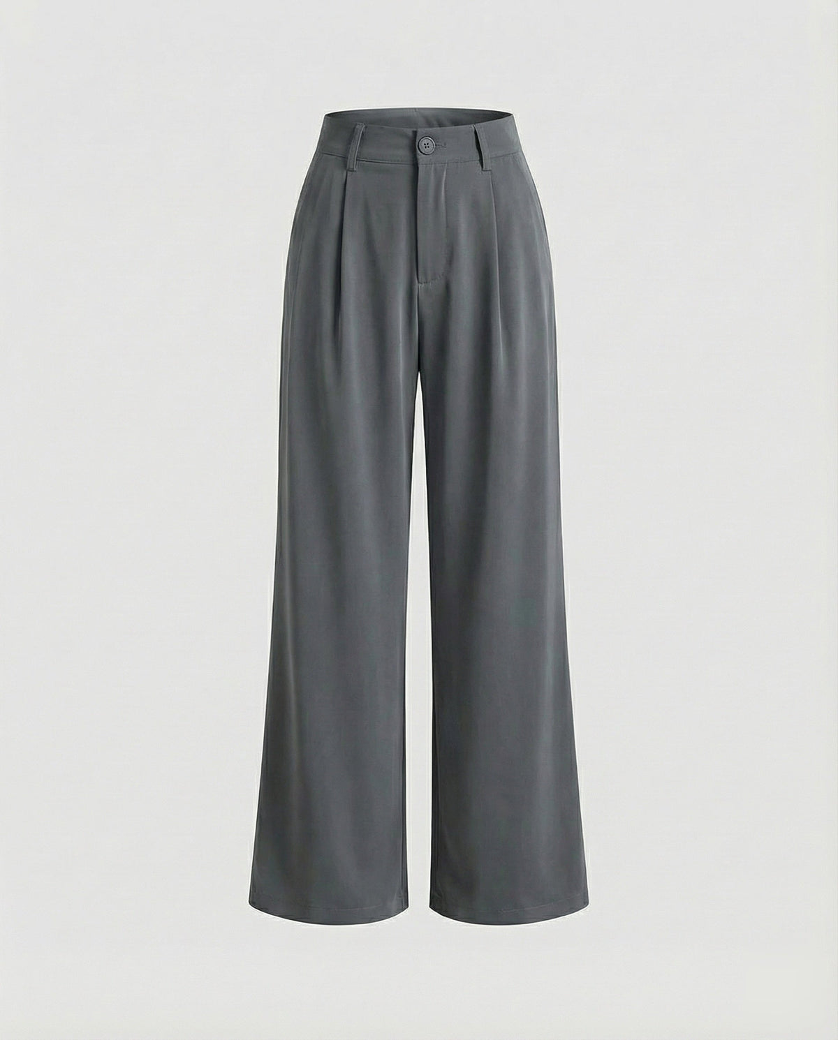 Women Elegant High Waist Blended Fabric Pleated Palazzo Pants - product shot
