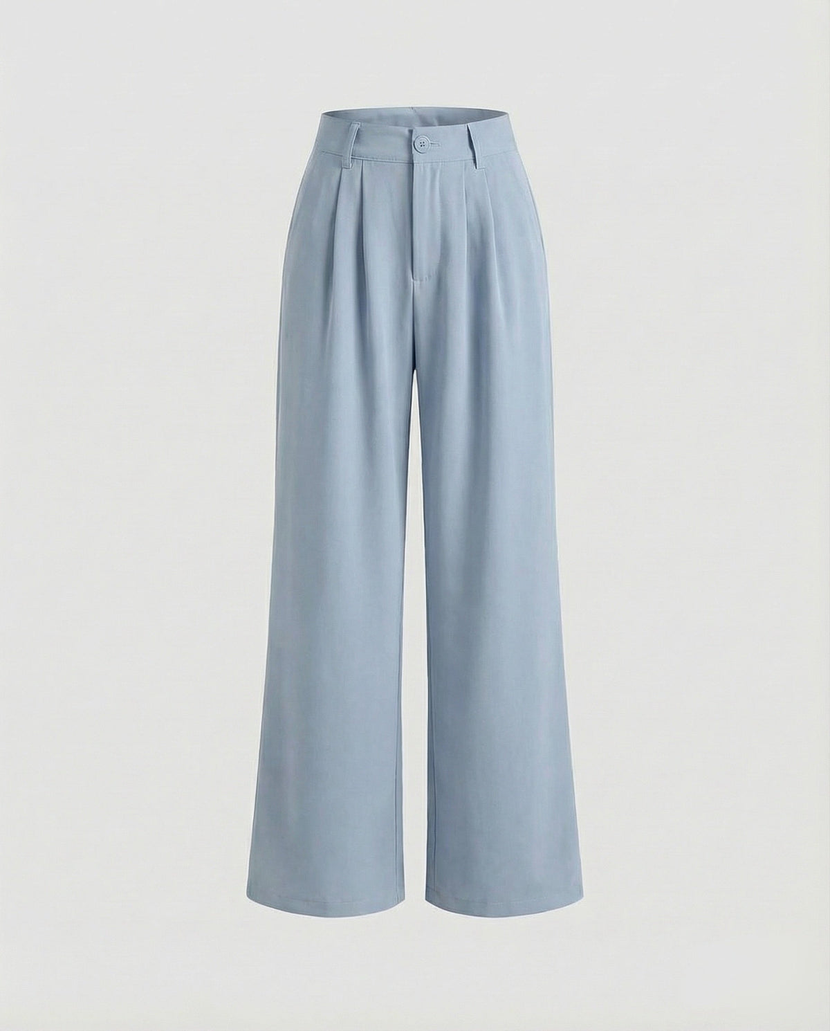 Women Elegant High Waist Blended Fabric Pleated Palazzo Pants - product shot