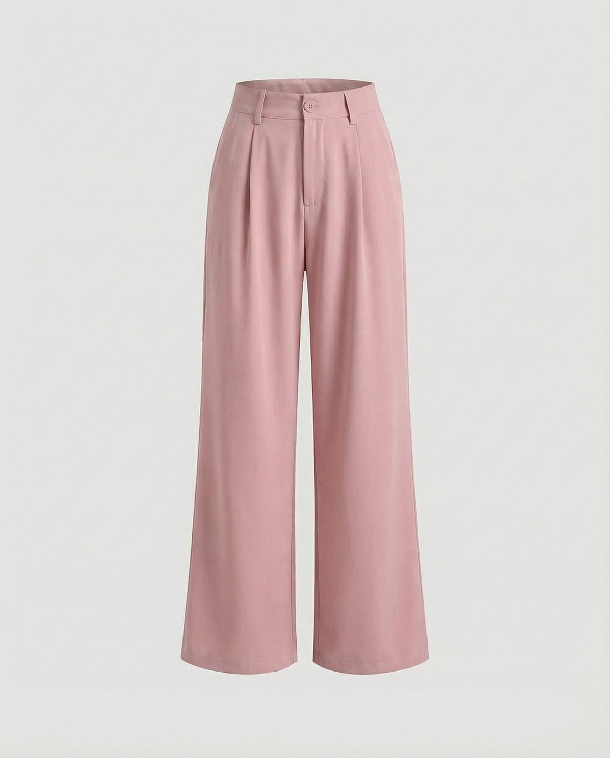 Women Elegant High Waist Blended Fabric Pleated Palazzo Pants - product shot
