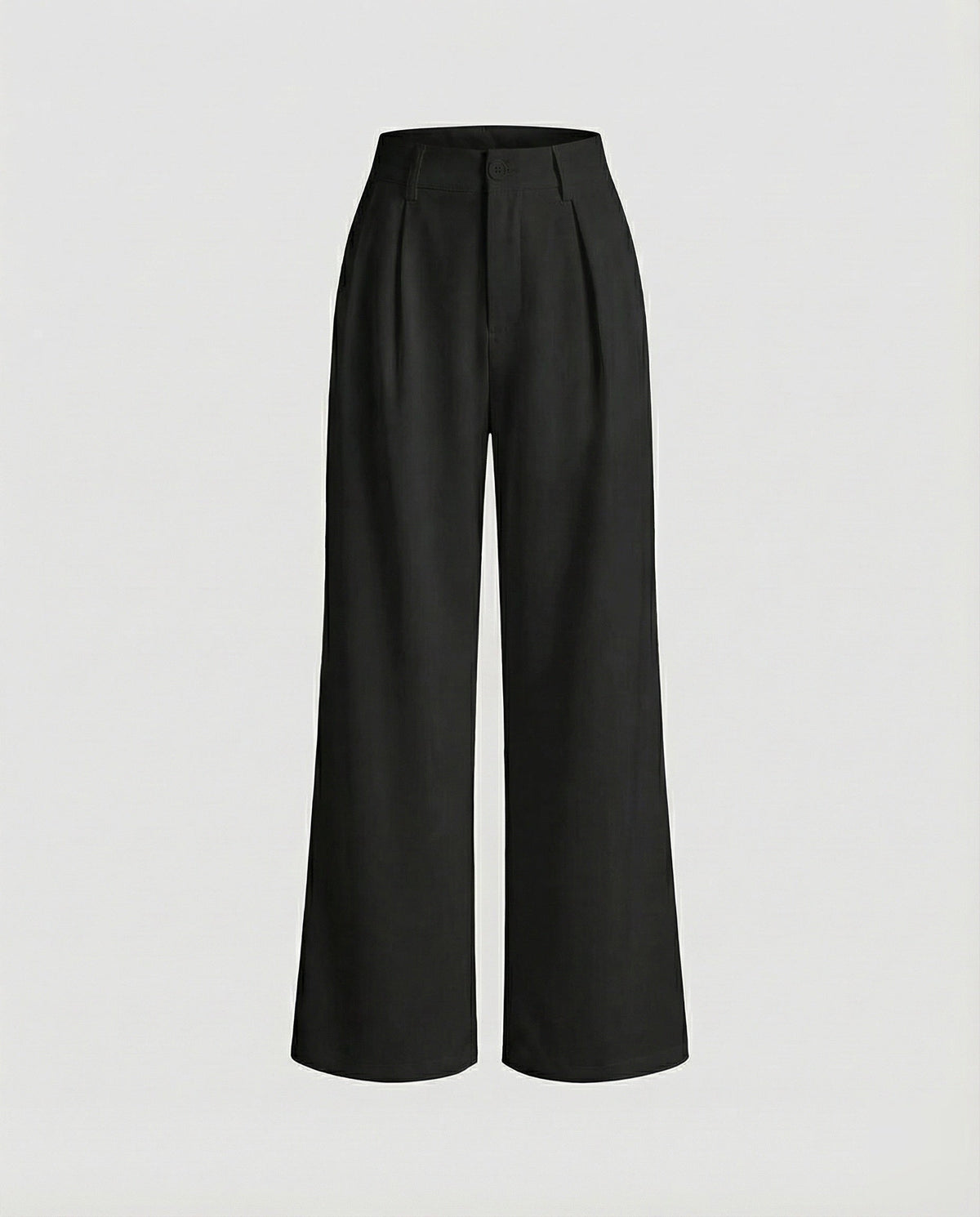 Women Elegant High Waist Blended Fabric Pleated Palazzo Pants - product shot