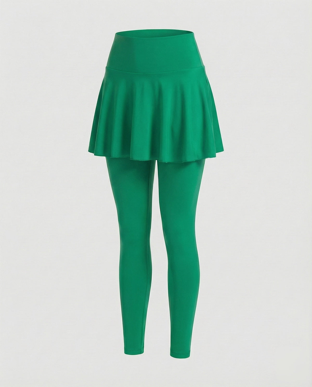 Women Sporty Sewn Bell Skirt Stretch Sporty Leggings - product shot