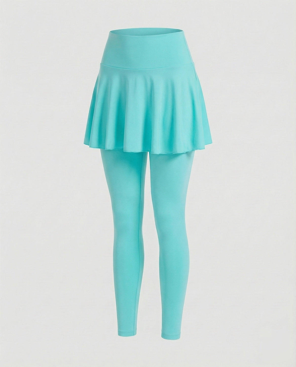Women Sporty Sewn Bell Skirt Stretch Sporty Leggings - product shot