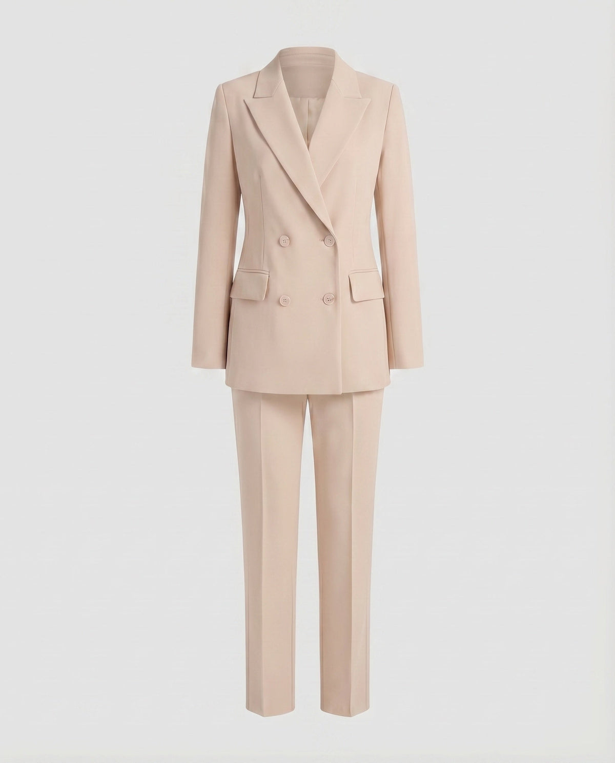 Women's Suit Double-Breasted Blazer Slim Pants - product shot