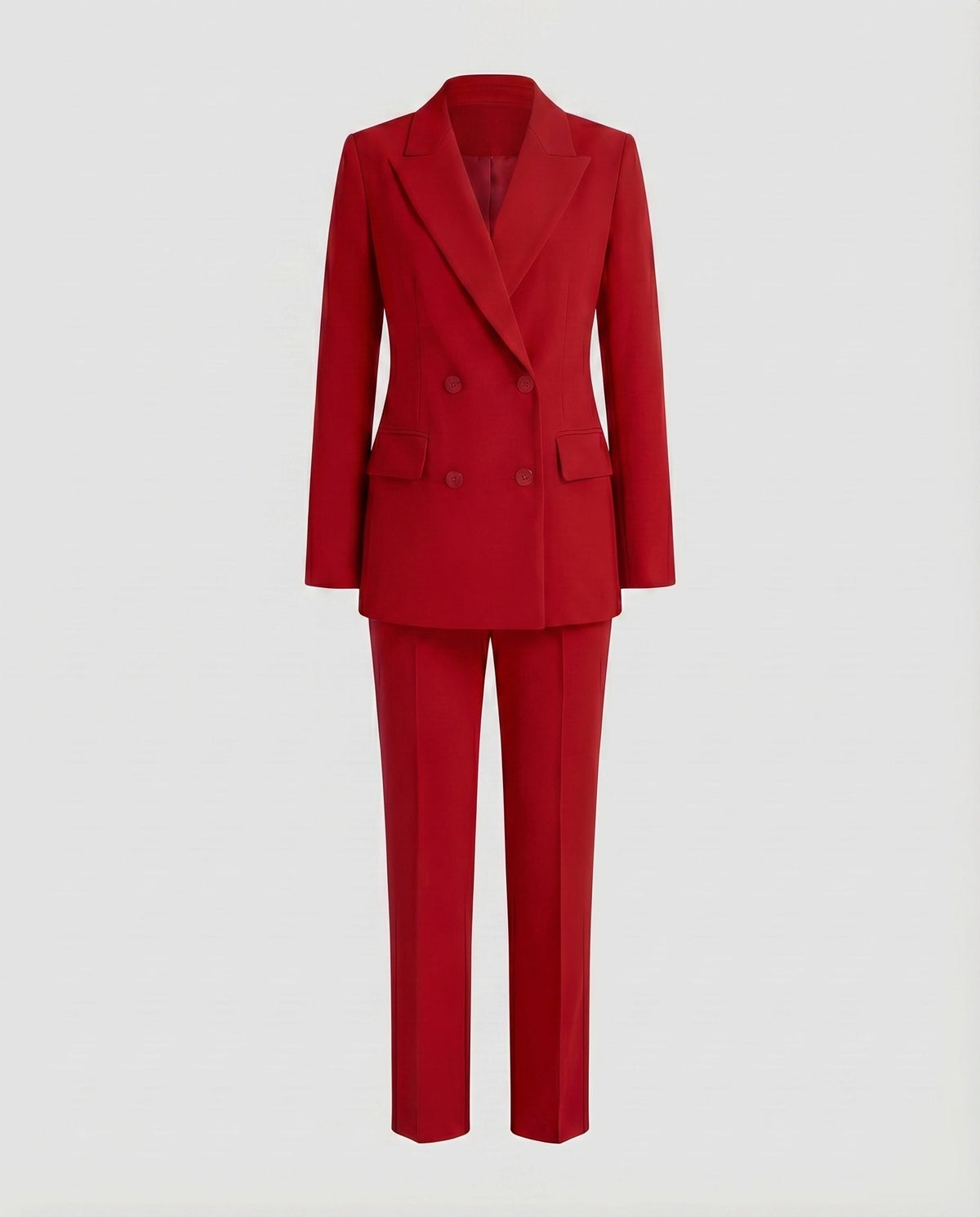 Women's Suit Double-Breasted Blazer Slim Pants - product shot