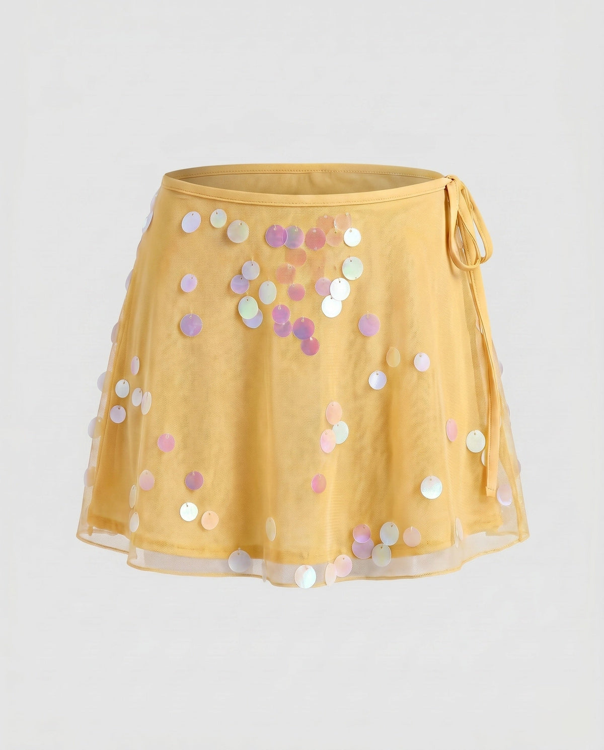 Women's ruffle skirt with transparent blouse insert and playful details All Fashion - product shot