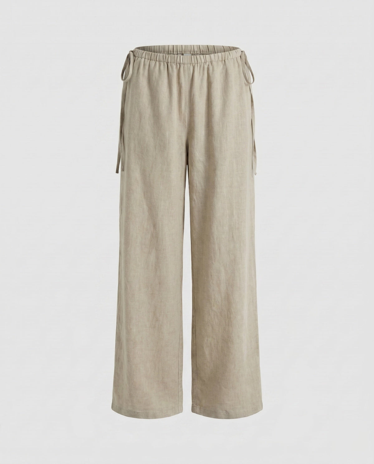 Ladies airy Palazzo pants with elastic waistband and practical pockets - product shot