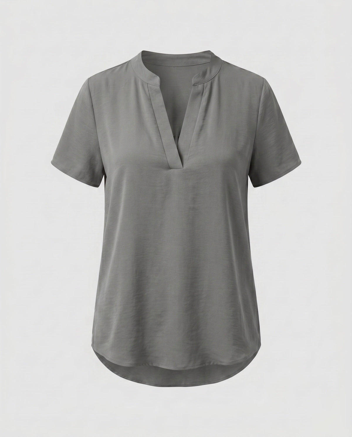 Women loose blouse top with V-neck and short sleeves All Fashion - product shot