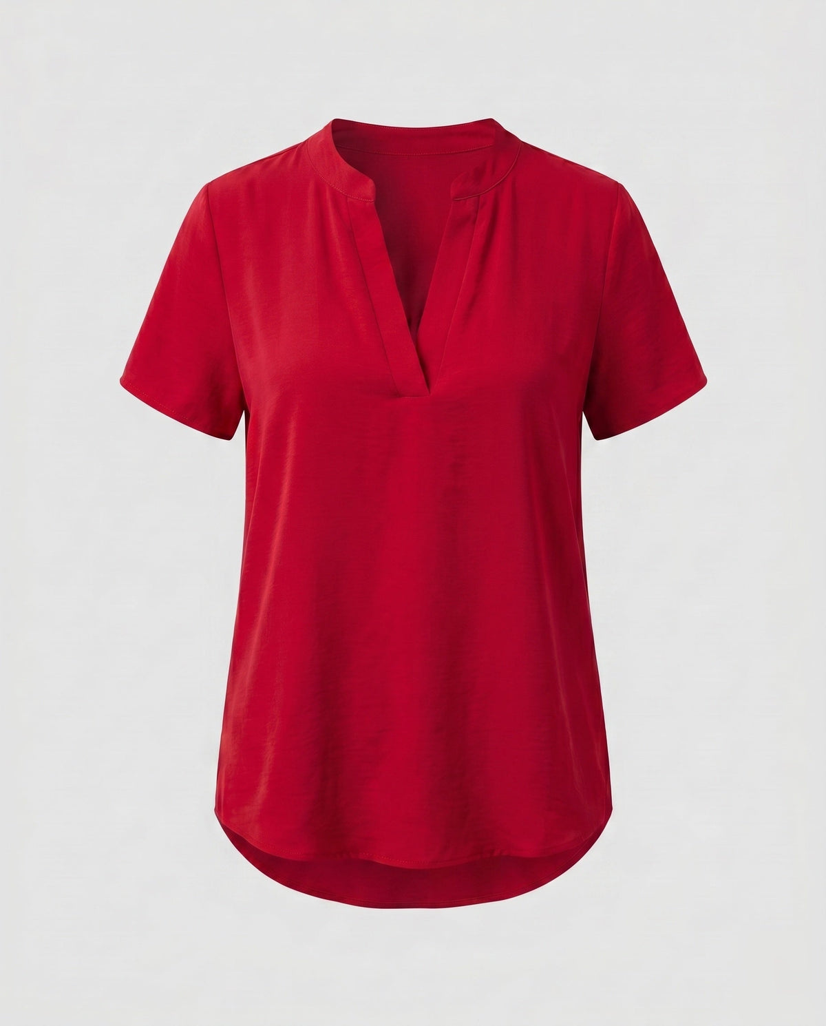 Women loose blouse top with V-neck and short sleeves All Fashion - product shot