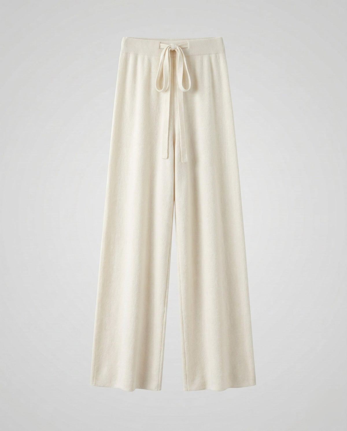 Women's Wide Luxury Trousers Made of Fine Wool - product shot