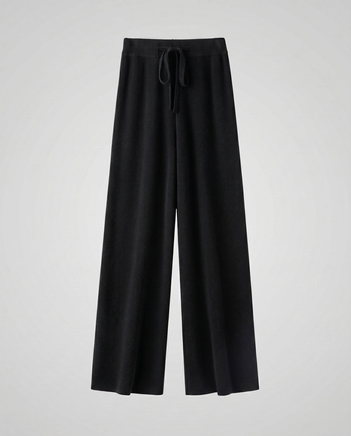 Women's Wide Luxury Trousers Made of Fine Wool - product shot