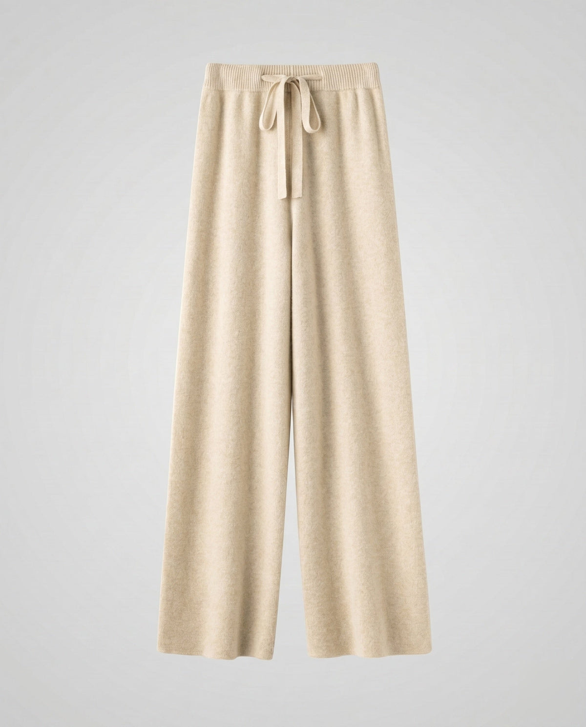 Women's Wide Luxury Trousers Made of Fine Wool - product shot