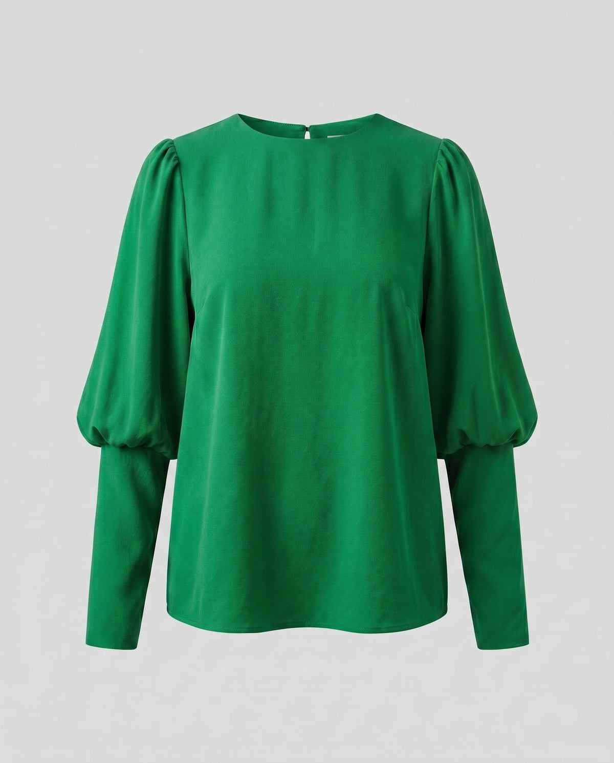 Women's blouse shirt with puff sleeves and elegant cut - product shot
