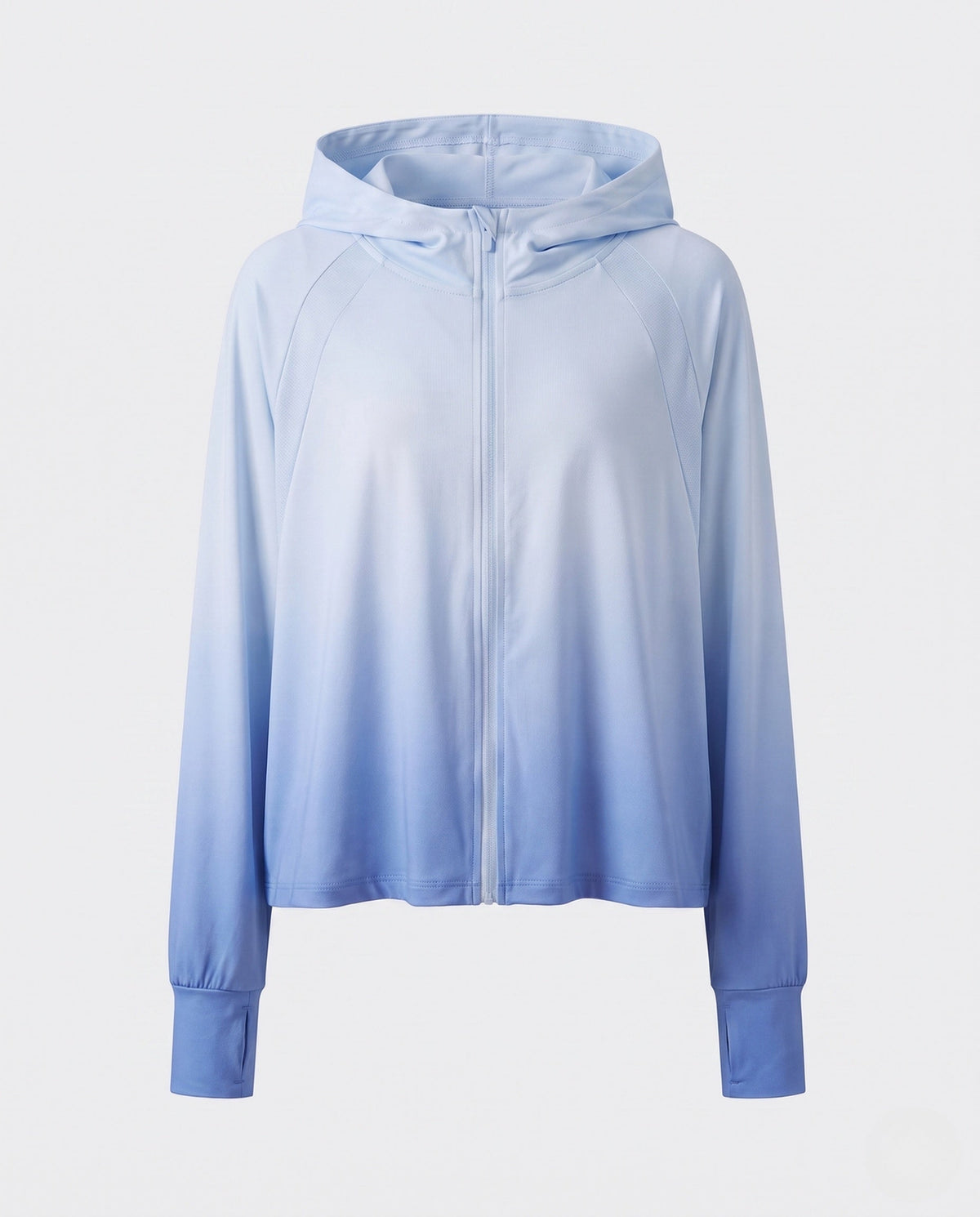 Women's sporty hoodie jacket with long sleeves and relaxed fit all fashion - product shot