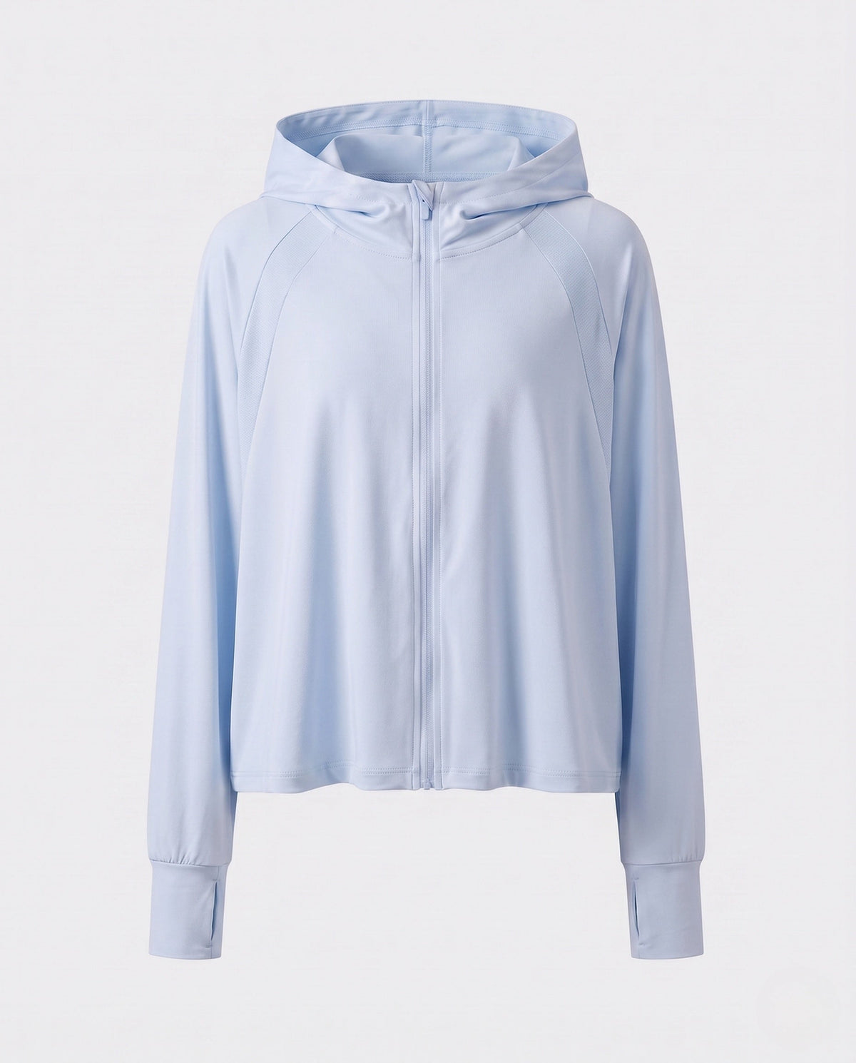 Women's sporty hoodie jacket with long sleeves and relaxed fit all fashion - product shot