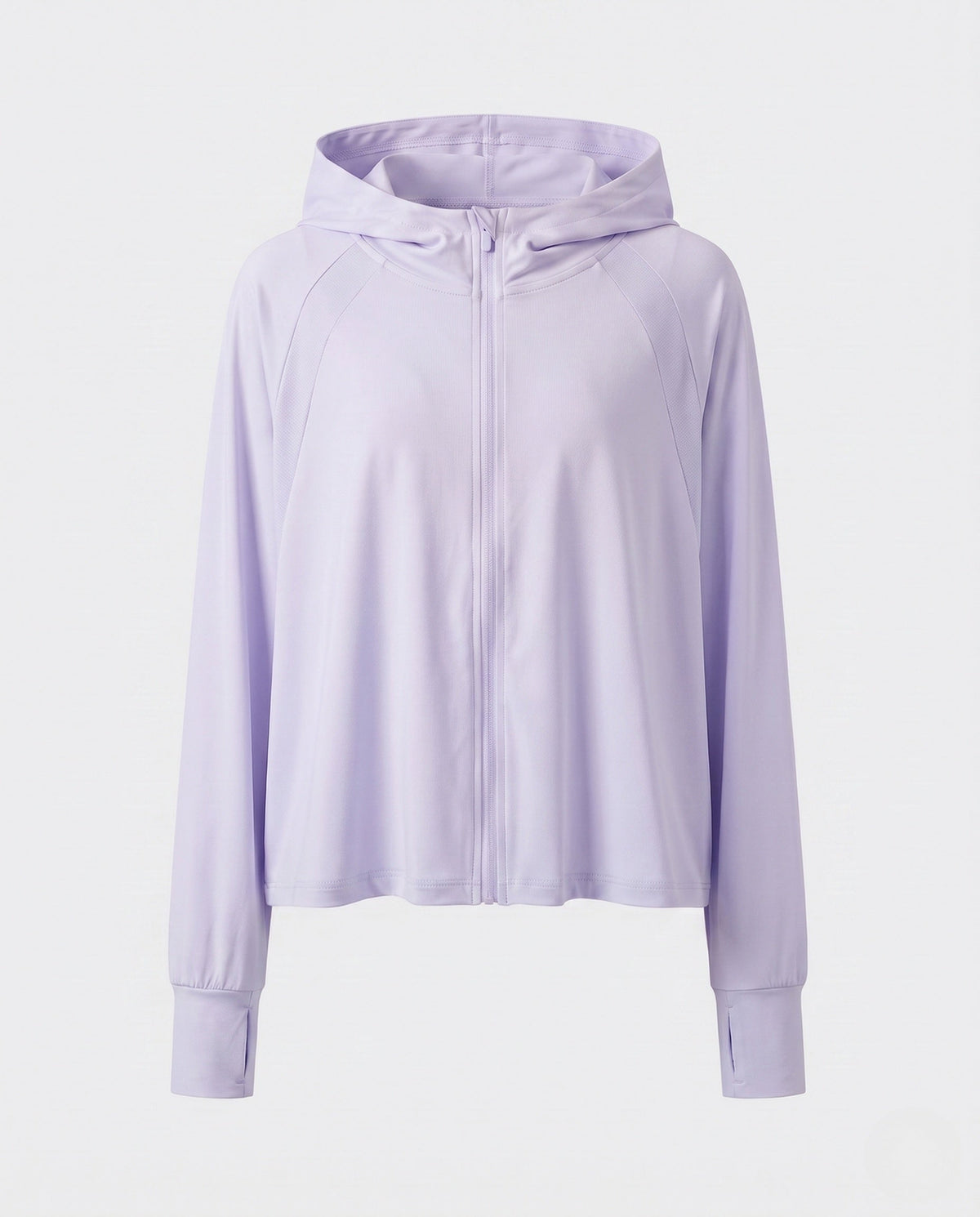 Women's sporty hoodie jacket with long sleeves and relaxed fit all fashion - product shot
