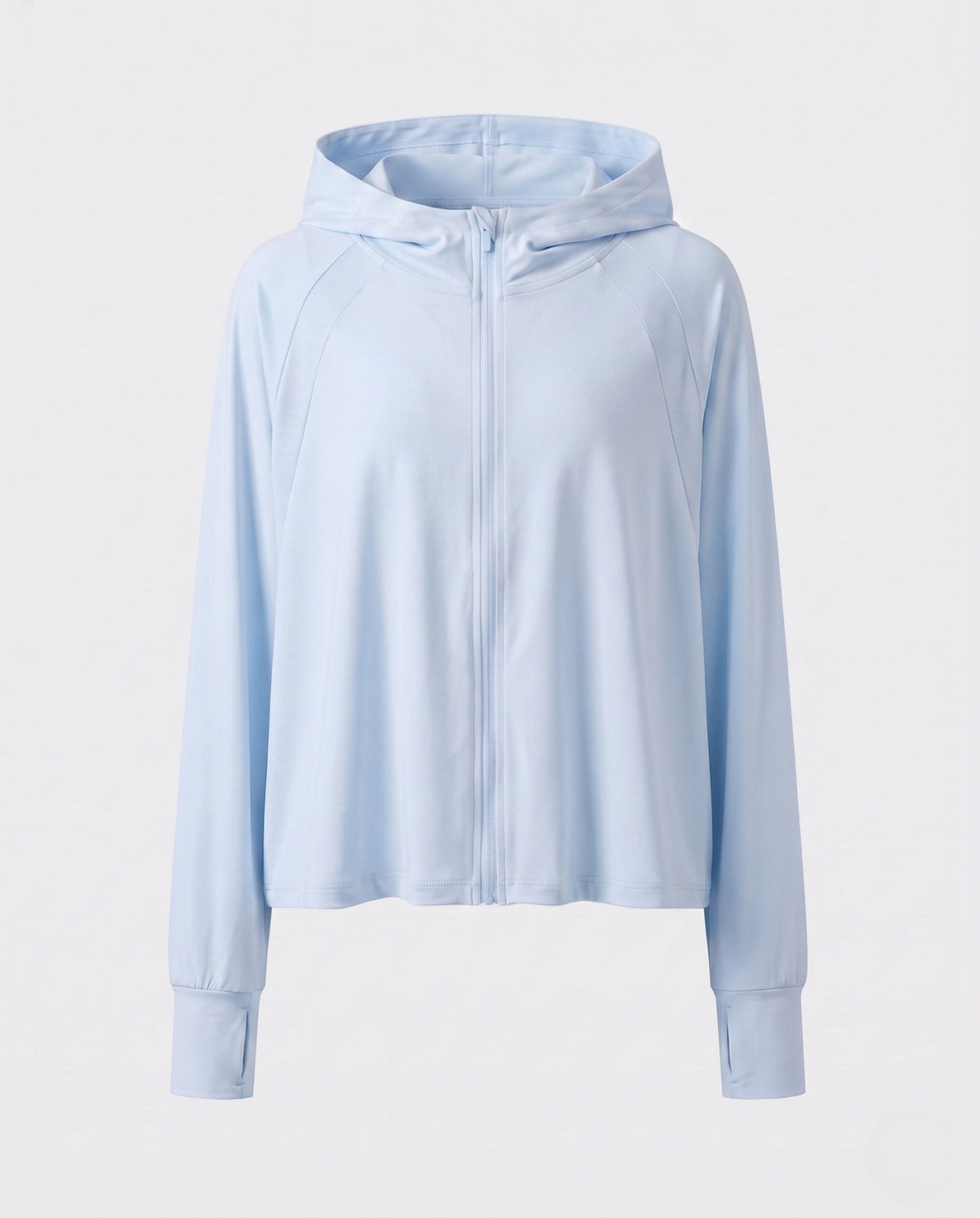 Women's sporty hoodie jacket with long sleeves and relaxed fit all fashion - product shot