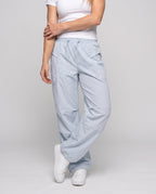 Women's lightweight cargo trousers with adjustable waistband and practical pockets - lower body view