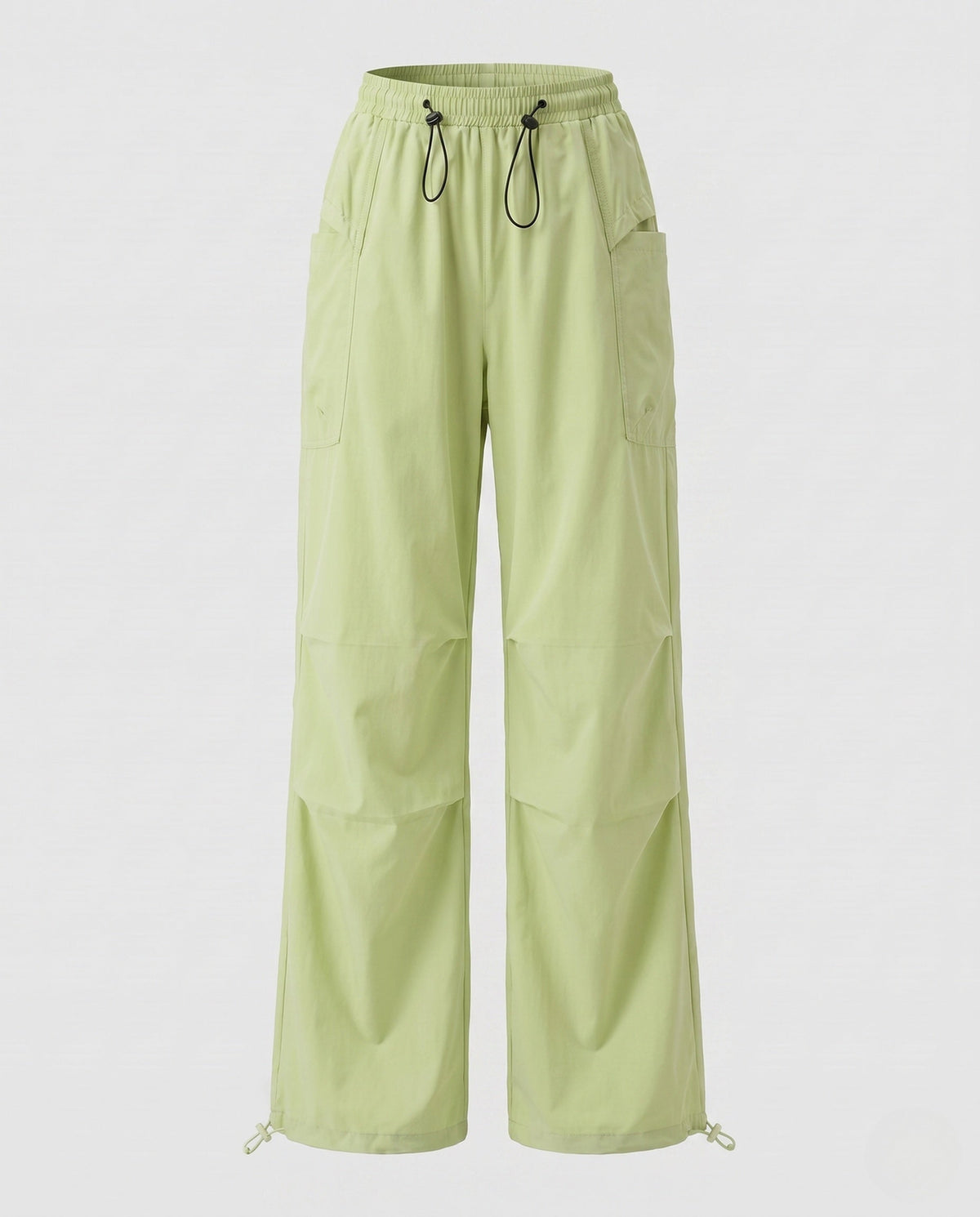 Women's lightweight cargo trousers with adjustable waistband and practical pockets - product shot