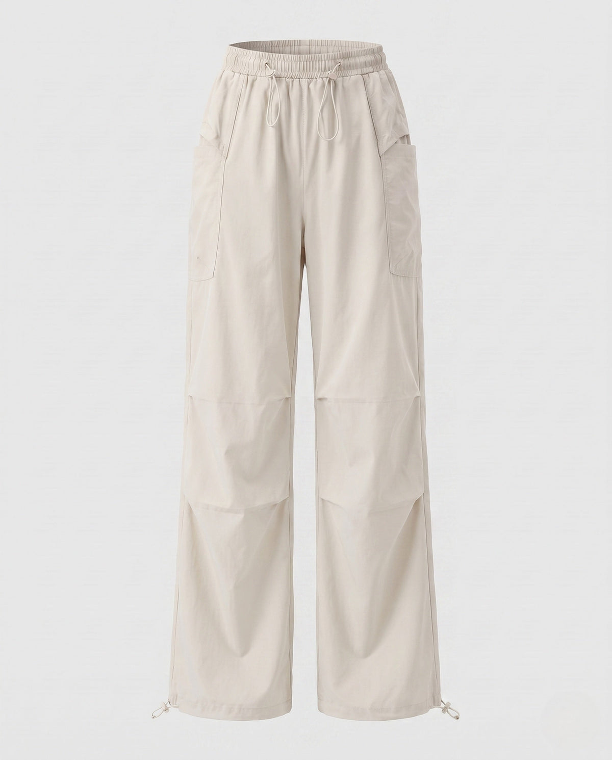Women's lightweight cargo trousers with adjustable waistband and practical pockets - product shot