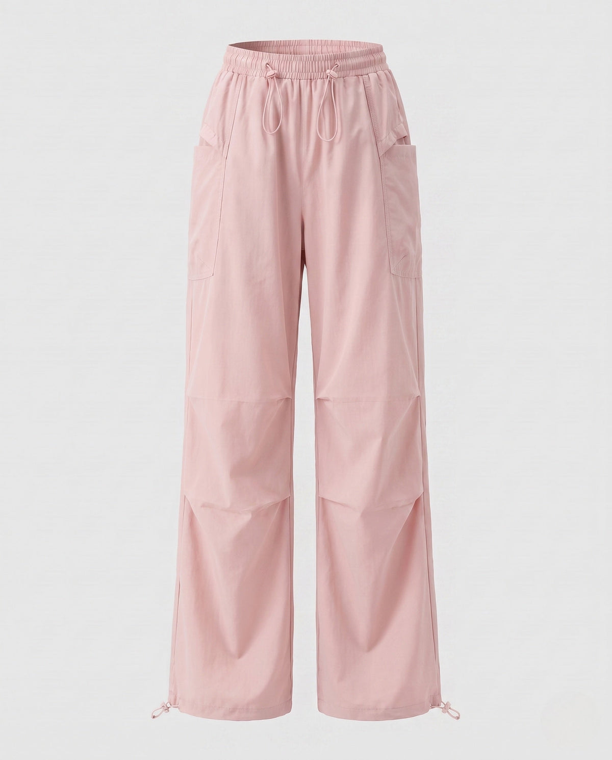 Women's lightweight cargo trousers with adjustable waistband and practical pockets - product shot